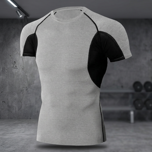 Camiseta de Compresión para MMA y BJJ, para Entrenamiento, Unisex, Spandex/Algodón, Manga Larga, Teñida, UPF50+, Secado Rápido, 220g, Personalizable - Product Image 5