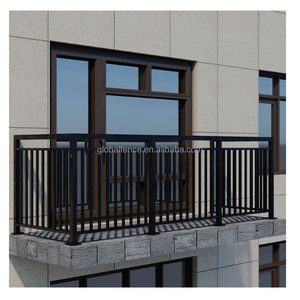 Clôture en aluminium robuste Reilbu J pour escaliers de <span class=keywords><strong>terrasse</strong></span> et balustrades, garde-corps de balcon et de <span class=keywords><strong>terrasse</strong></span> - Product Image 3