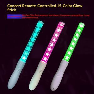 Bâton lumineux LED RGB 15 couleurs avec logo personnalisé, léger, pour selfie, en ABS+PETG, lampe de concert, ampoule, contrôle USB, musique, fête, UV - Product Image 2