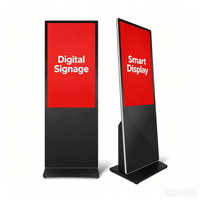 [2026 Nouveau] Affichage publicitaire mobile, kiosque tactile sur pied pour salon professionnel, livraison rapide