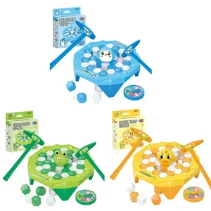 Genitore-figlio interattivo antistress Block Board Hammer Mini gioco da tavolo Save Penguin Ice Blocking Game Breaker Trap Toys