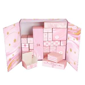 Calendrier de l'Avent en carton rigide de Noël <span class=keywords><strong>à</strong></span> 24 jours, boîte <span class=keywords><strong>à</strong></span> surprises recyclable, boîte cadeau pour mariage, chocolat - Product Image 1