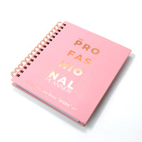 Vente en gros classeur planificateur quotidien logo personnalisé cadeau carnet à spirale usine de cahiers A5 à couverture rigide de luxe pour étudiants école