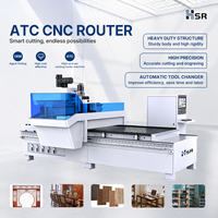 Routeur CNC HSR Cabinet Cnc 1328 4X9 Atc pour la fabrication de meubles avec plateformes de chargement et de déchargement automatiques