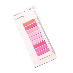 グラデーションページマーカーPETスティッキーノートカスタムインデックスタブステッカーポストノートフラグ書き込み可能自己接着ブックマーク支配者 - Product Image 2