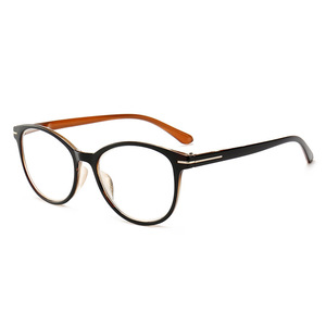 Venta al por mayor de gafas de lectura retro delgadas personalizadas naranja PC marco Material nuevo lector listo para ordenador de moda para hombres y mujeres - Product Image 3