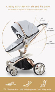 Plus cher Diamant 3 dans 1 Gros De Luxe Bébé Landau 2 dans 1 En Cuir Matériaux De Haute Paysage Chaude Maman Bébé Poussette - Product Image 5