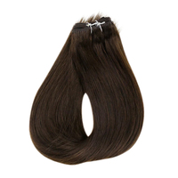 Luxueux choix de célébrité Double dessiné russe cuticule aligné vierge Remy Machine trame Extensions de cheveux