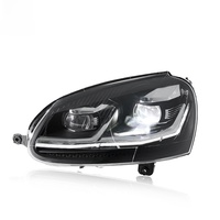 Ensemble de phares LED sur mesure pour Volkswagen Golf 5 03-11 avec DRL bicolore Golden Eye