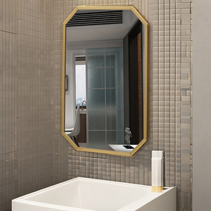 Venta directa del fabricante Estilo nórdico <span class=keywords><strong>Cuerda</strong></span> para colgar en la pared Marco de metal <span class=keywords><strong>Espejo</strong></span> de baño <span class=keywords><strong>Espejo</strong></span> de hotel - Product Image 3