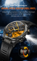 Relojes Inteligentes VALDUS 2026 al por Mayor para Hombre y Mujer, con Llamadas Bluetooth, Resistentes al Agua, con Linterna, para Deportes al Aire Libre, VD49 PRO