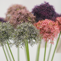 Bouquet de fleurs artificielles Real Touch KL Dandelion pour la décoration de la maison, Noël, Thanksgiving, la remise des diplômes, le jardin, le restaurant, l'hôtel