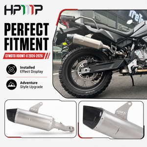Système d'échappement de performance pour <span class=keywords><strong>moto</strong></span>, silencieux slip-on pour CFMOTO 800MT-<span class=keywords><strong>X</strong></span> <span class=keywords><strong>ADV</strong></span> 2024-2026 en acier inoxydable - Product Image 1