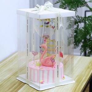 Wholesale Factory Customized Environmental protection Transparent PET High - Quality clear Cake <b>Box</b> - Product Image 4