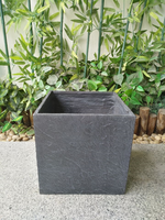 Pot Bunga Batu Fiber Slate Garden, Pot Elegan untuk Menanam Bunga Indah