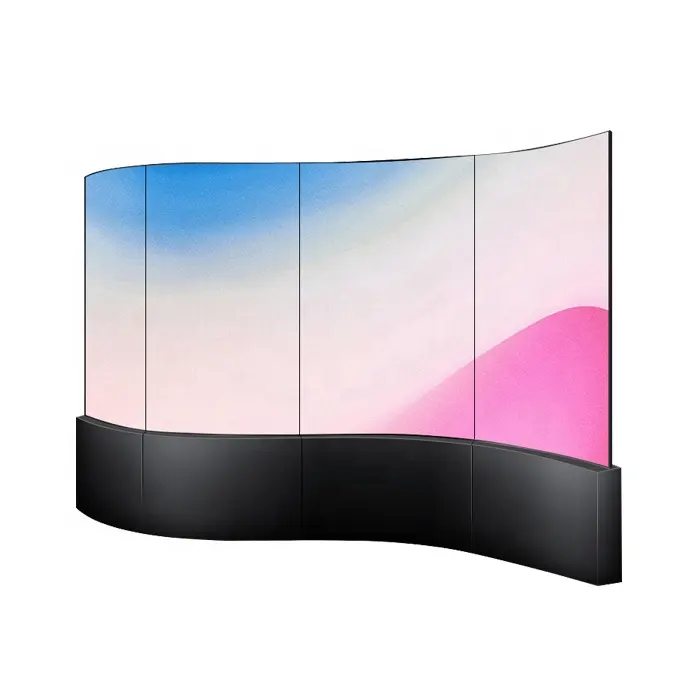 New Product 55 inch Indoor LG brand OLED video wall flexible curved screen display