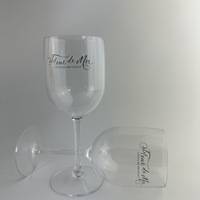 Verre à vin en acrylique transparent de 16oz pour événements
