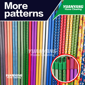 En stock, balai artisanal en bois écologique, étiquette de longueur solide personnalisée, revêtement en PVC, manche en bois enduit de PVC, moins de 1 dollar - Product Image 3