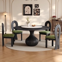 Chaise de salle à manger en bois massif avec revêtement en cuir, design luxueux léger pour restaurant et hôtel, écologique et durable