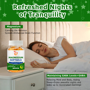 Cápsulas Blandas de Magnesio al por Mayor de Fábrica con Vitamina K2 y Calcio, Suplementos Herbales Naturales para Mejorar la Relajación Muscular - Product Image 4