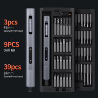Set obeng listrik Mini 62 dalam 1, Set Obeng presisi untuk ponsel DIY, jam tangan PC 2023