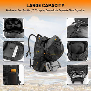 Échantillon gratuit Sac de casque de moto imperméable en fibre de carbone Sacs multifonctionnels à coque rigide Grande capacité Sac à dos pour motocycliste - Product Image 5