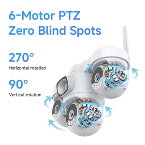 กล้องวงจรปิด Okam Outdoor 12MP 4G <span class=keywords><strong>Sim</strong></span> 3PTZ รุ่นใหม่ล่าสุด 4 เลนส์ 3 หมุนได้ รองรับการมองเห็นกลางคืนแบบสี สำหรับฟาร์ม พร้อมระบบ AOV พลังงานแสงอาทิตย์ - Product Image 5