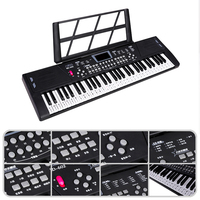 Custom Kids Piano Toy BD-602 Portable 61 Keys Electronic Keyboard Piano with 10 Rhythm Musical Instruments Factory Directly OEM