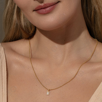 Collier Gemnel en argent sterling 925 plaqué or avec mini-perles et zircone cubique, best-seller