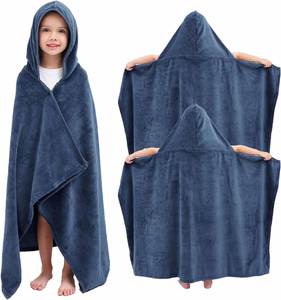 Serviette de bain à capuche pour bébé en microfibre à séchage rapide, de haute qualité, durable, avec divers motifs de chats mignons - Product Image 1