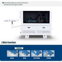 Machine à bordurer les bords Woodfung Mini, conception compacte semi-automatique pour la production de bordures en PVC