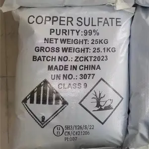 Bile Alum 99% Content Feed Grade Blue Copper Sulfate Cupric Sulfate Pentahydrate Industrial Grade For Sale