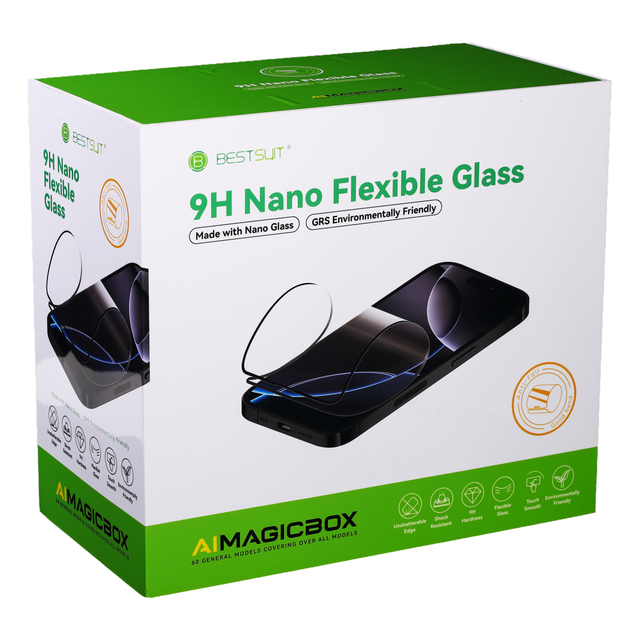 Aimagicbox 9H Tempered Glass Screen Protector Full Coverage 3D/2.5D Ultra-Thin 0.3mm Flexible Grade AAA for Mobile Phone