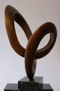 Escultura de decoración de Arte de hierro y <span class=keywords><strong>Metal</strong></span> de latón abstracto moderno para habitación de Hotel - Product Image 3