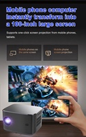 Proyector de Películas de Tiro Corto Full HD 1080P, Certificado por Netflix, 5G, Cine en Casa, Televisor 3D Inteligente, Proyector de Video para Exteriores