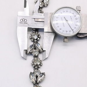 Catena di Cristalli in Vetro <span class=keywords><strong>da</strong></span> Cucire per Borse, Scarpe, Abiti e Accessori, Decorazione a Metro - Product Image 2