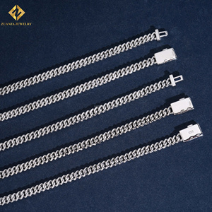 Precio al por mayor: Cadena y pulsera cubanas de moissanita de 5 mm para hombre, estilo hip hop, con diamantes VVS, pulsera cubana de plata 925. - Product Image 6