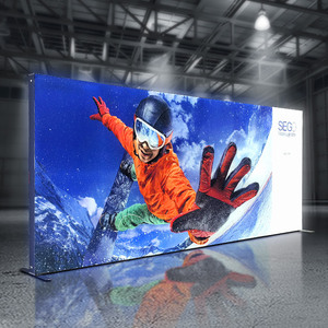 Sego 20ft <span class=keywords><strong>LED</strong></span> hộp đèn triển lãm thương mại gian hàng hiển thị xách tay nhôm Backlit triển lãm Backdrop tường đứng - Product Image 1