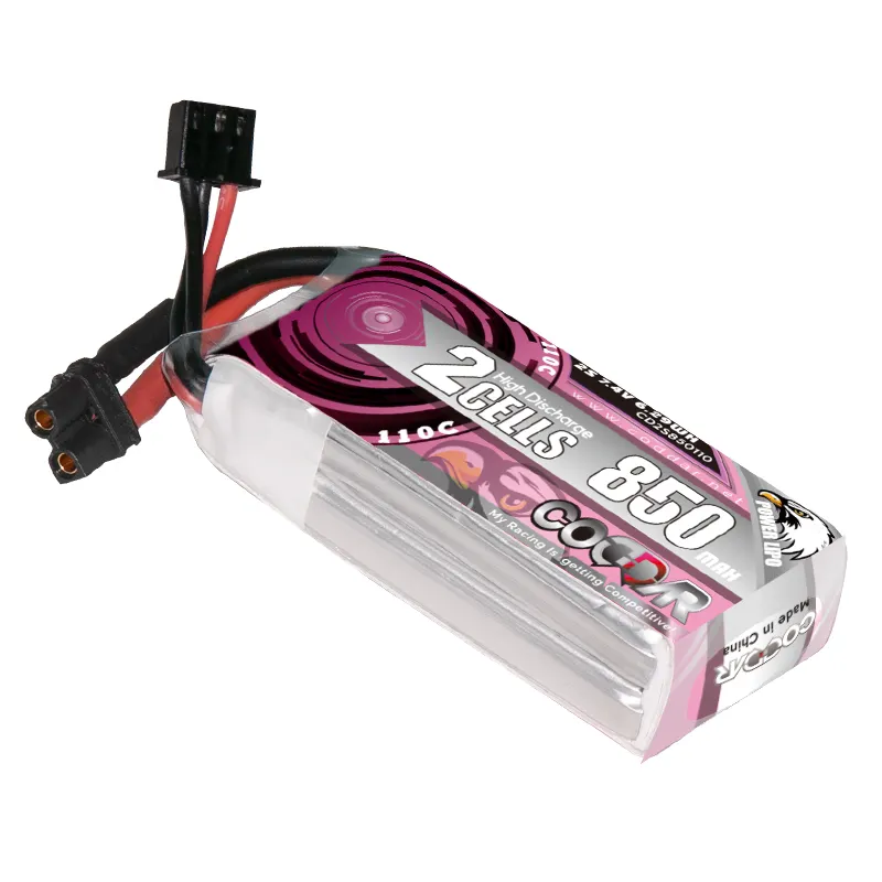 CODDAR LiPo Battery 2S 850MAH 7.4V 110C XT30 FPV Drone Helicopter RC Racing Packs Air Plane Brushless Drones Quads Helicopter