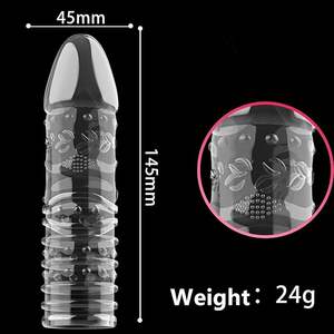 Granular Feeling Soft Spikes Extended Pump Rutsch feste erwachsene männliche Sexspielzeug Penis hülle für Paare - Product Image 2