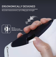 Alat Latih Kekuatan Tangan 2-in-1 Dinamometer Elektronik Penguat Genggaman dengan Bahan PVC