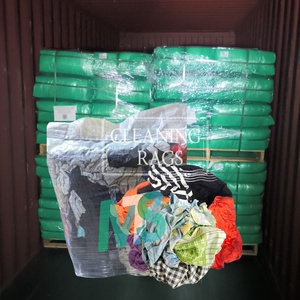 Vente en gros de balles de 10 kg de chiffons industriels en coton coupé de haute qualité, chiffons de nettoyage industriels marins, chiffons de nettoyage multi-usages - Product Image 1