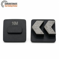 Segment de meule diamantée à liaison métallique Arrow pour ponceuse à béton et préparation des sols