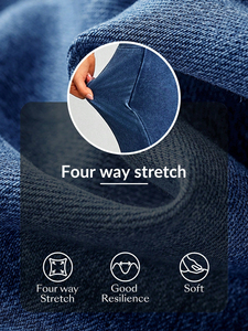 <span class=keywords><strong>Jeans</strong></span> donna taglie forti su misura autunno Casual comodo <span class=keywords><strong>vita</strong></span> alta elasticizzati <span class=keywords><strong>vita</strong></span> alta a gamba larga <span class=keywords><strong>Jeans</strong></span> <span class=keywords><strong>Jeans</strong></span> <span class=keywords><strong>in</strong></span> Denim lavato - Product Image 2