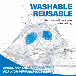 Силиконовые вкладыши для пяток, гелевые подушечки для облегчения боли при пяточной шпоре, тендините ахиллового сухожилия, подошвенном фасциите - Product Image 4