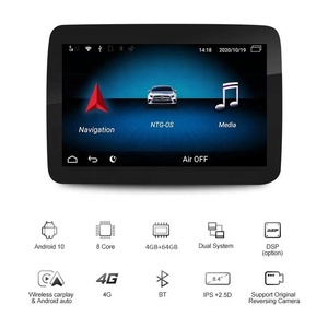 Autoradio Android 8,4 pouces avec écran, 8 cœurs, 4+64 Go pour Benz <span class=keywords><strong>M</strong></span> ML W166 GL X166 2012-2015 avec navigation GPS et CarPlay sans fil - Product Image 5