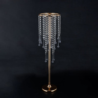 Support à fleurs en cristal de style européen pour les mariages Offre Spéciale la table à manger romantique en métal décor principal pour les décorations de fête de banquets