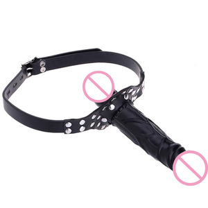 Double Dieu Ceinture Vibrante Réglable avec Godemiché Loup et Bâillon Bouche pour Lesbiennes Dong SM Bondage - Product Image 2