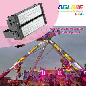 Luz de inundación directa de fábrica Aglare Dmx estadio remoto impermeable Ip65 Rgb 100W 200W 300W 400W 500W Luz de inundación Led - Product Image 3