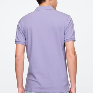 Camiseta Polo Clásica de Algodón para Hombre |   Top de Punto de Manga Corta, Suave y Transpirable para Uso Casual, Trabajo y Uniformes |   Fabricante OEM ODM - Product Image 3